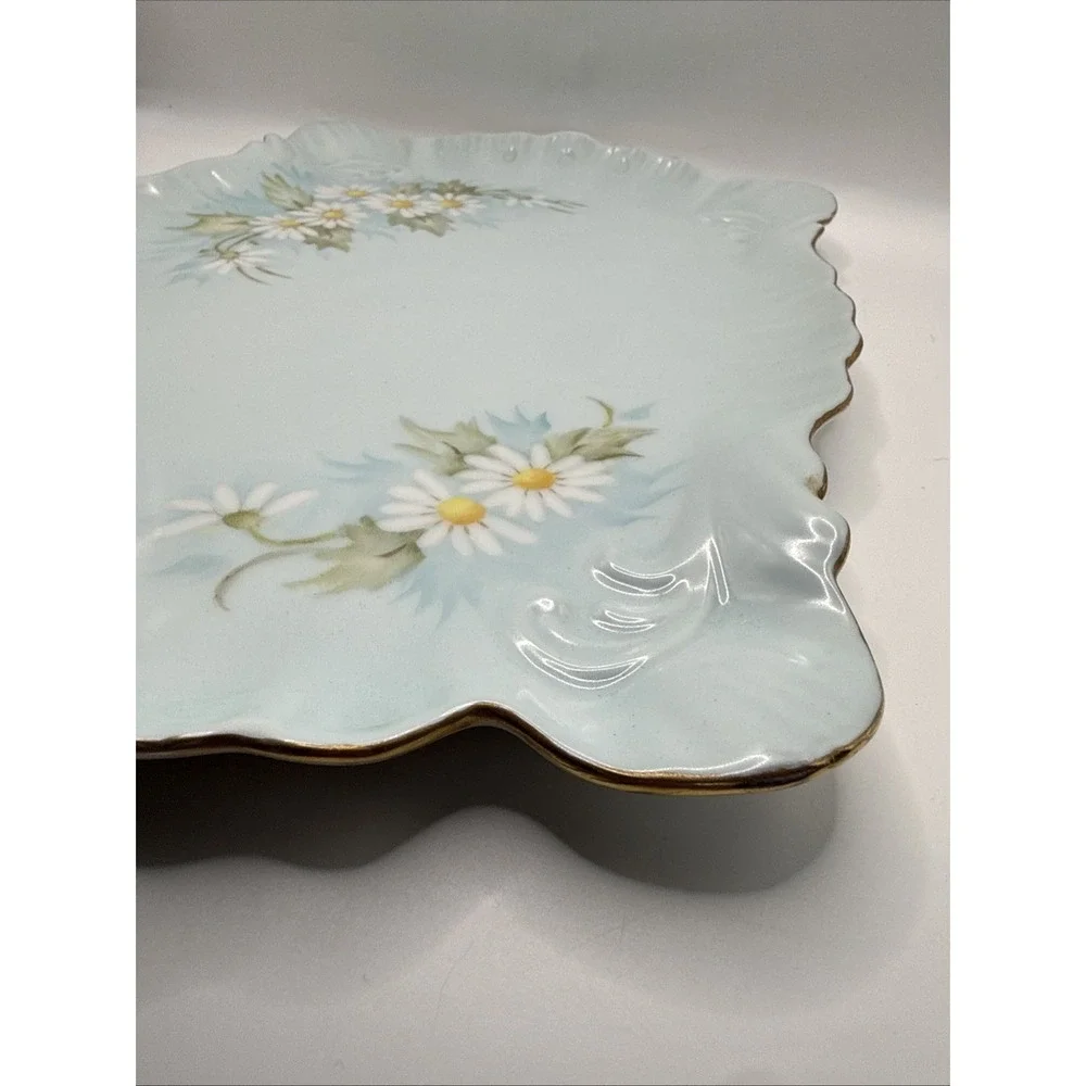 Antique Porcelain Hand Painted Signed Miriam Vanity Tray 12
